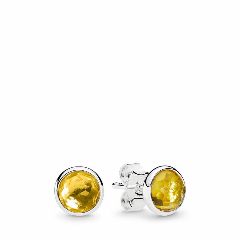 Pandora November Droplets Stud Earrings Silver Egypt LG1608524